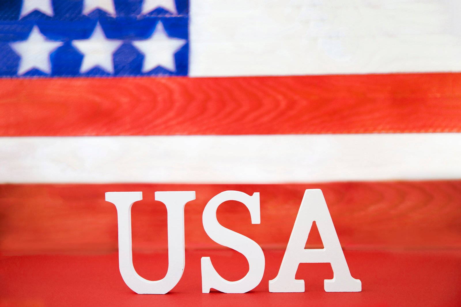 fast food concept with flag